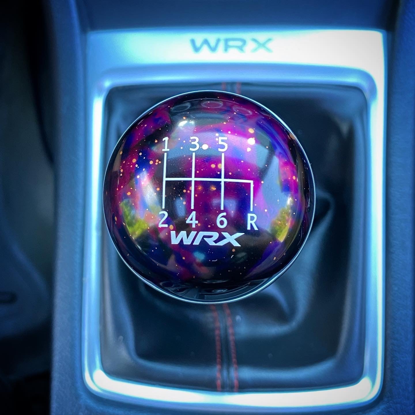Billetworkz Cosmic Space Shift Knob - 6 Speed WRX Standard Engraving - Subaru WRX 2015 - 2025 - 2