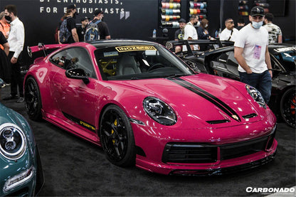 Carbonado 2019-2024 Porsche 911 992 Carrera & S & 4 & 4S & Targa & Turbo S GT3 Style Hood