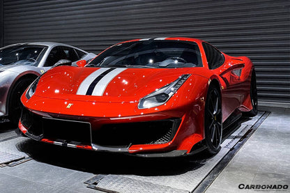 Parachoques delantero de fibra de carbono para Ferrari 488 Pista Carbonado 2018-2020, pieza estilo OEM