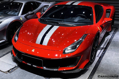 Parachoques delantero de fibra de carbono para Ferrari 488 Pista Carbonado 2018-2020, pieza estilo OEM