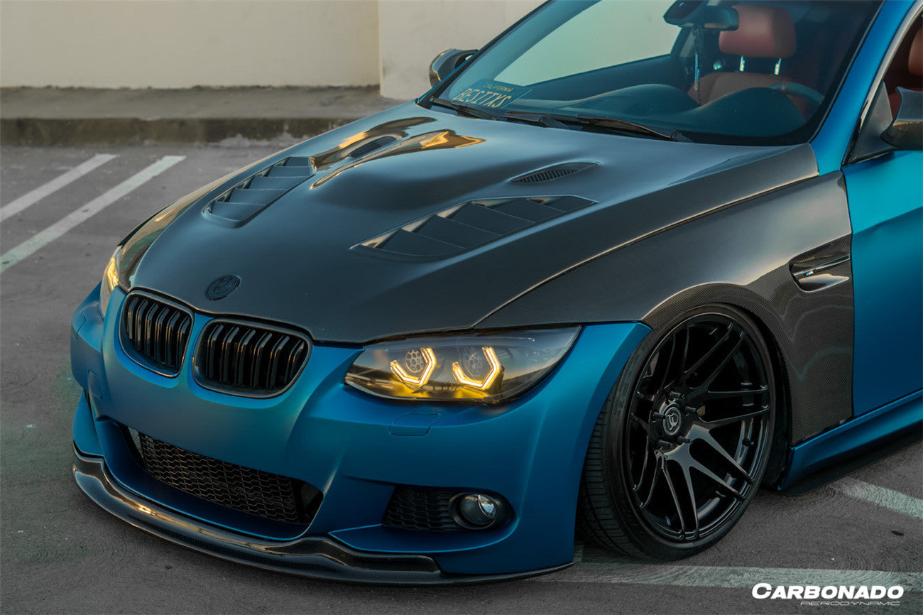 Carbonado 2011-2013 BMW 3 Series E92 E93 LCI SIB Style Carbon Fiber Hood