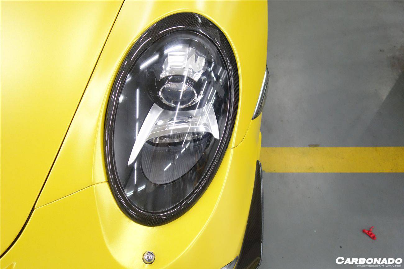 Carbonado 2012-2019 Porsche Carrera Targa 991 Ceja de fibra de carbono