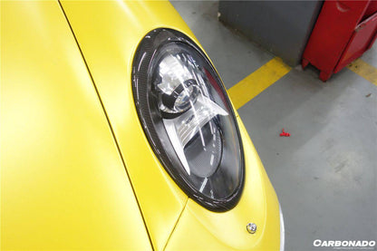 Carbonado 2012-2019 Porsche Carrera Targa 991 Ceja de fibra de carbono
