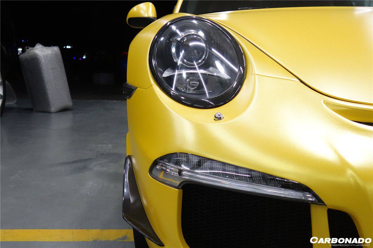 Carbonado 2012-2019 Porsche Carrera Targa 991 Ceja de fibra de carbono