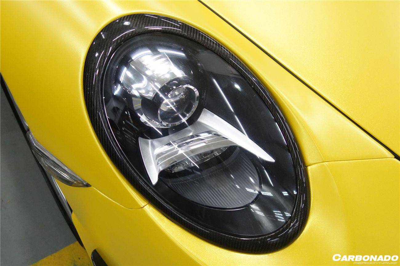 Carbonado 2012-2019 Porsche Carrera Targa 991 Ceja de fibra de carbono
