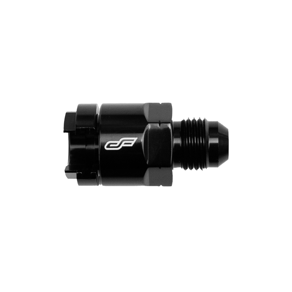 EFI Connector AN6 to 3/8" Quick Connect (Threaded Style)