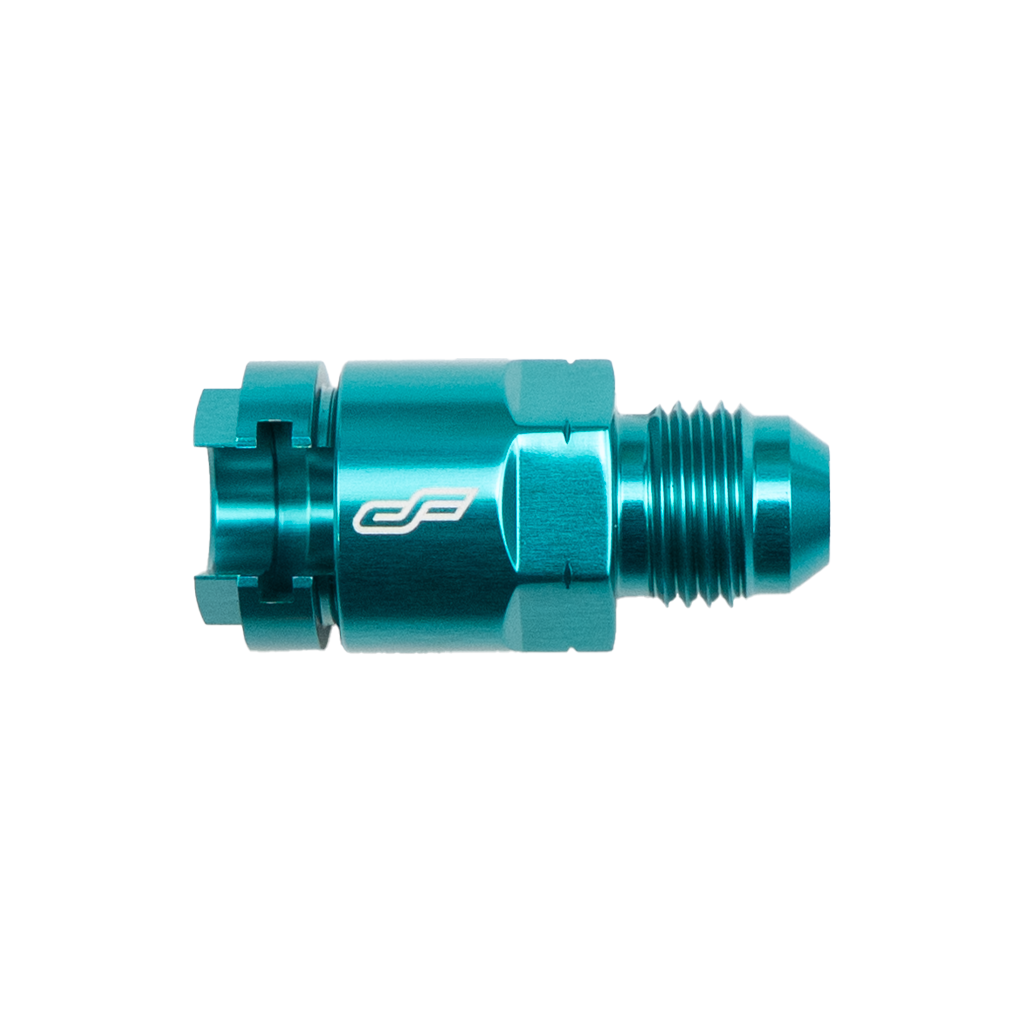 EFI Connector AN6 to 5/16" Quick Connect (Threaded Style)