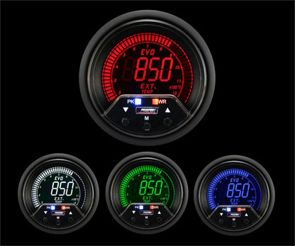 Medidor de temperatura de gases de escape eléctrico Prosport Premium Evo de 2-3/8"
