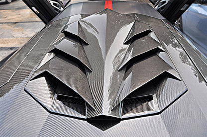 Carbonado 2011-2016 Lamborghini Aventador LP700 Coupe DM Style Carbon Fiber Engine Trunk
