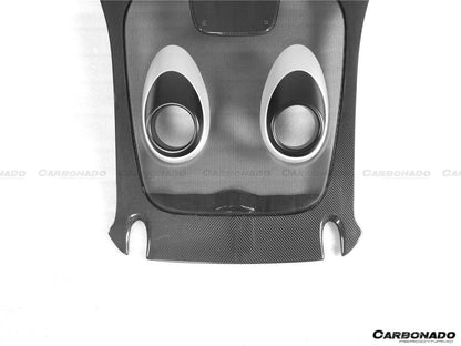 Parachoques trasero de fibra de carbono estilo 600LT para McLaren 540C, 570S y 570GT Carbonado 2015-2020 con difusor, alerón de maletero, motor, maletero y escape.