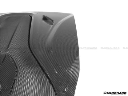 Parachoques trasero de fibra de carbono estilo 600LT para McLaren 540C, 570S y 570GT Carbonado 2015-2020 con difusor, alerón de maletero, motor, maletero y escape.