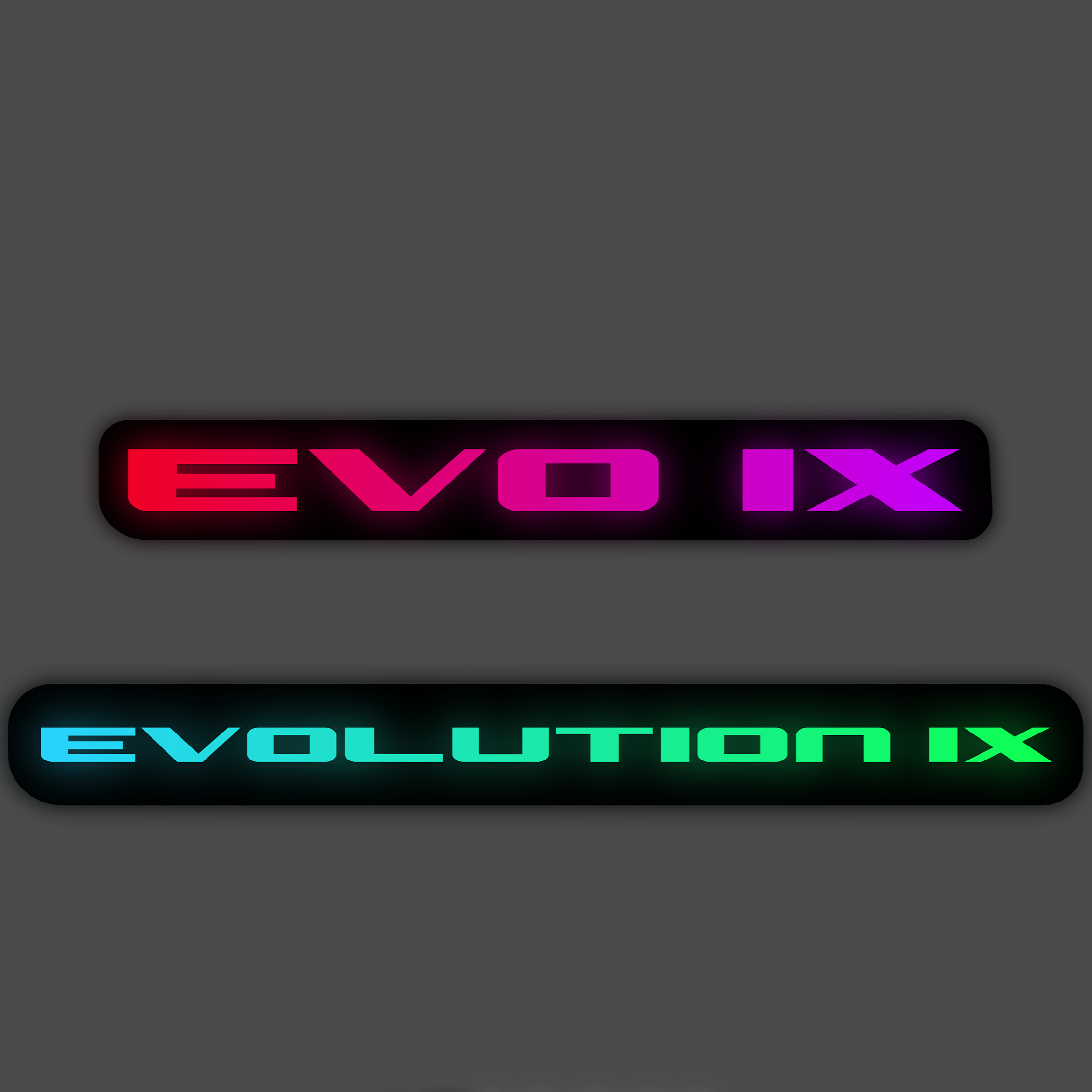 Lit Logos Evo 9 Grill Badge | 2005-2007 Evolution 9