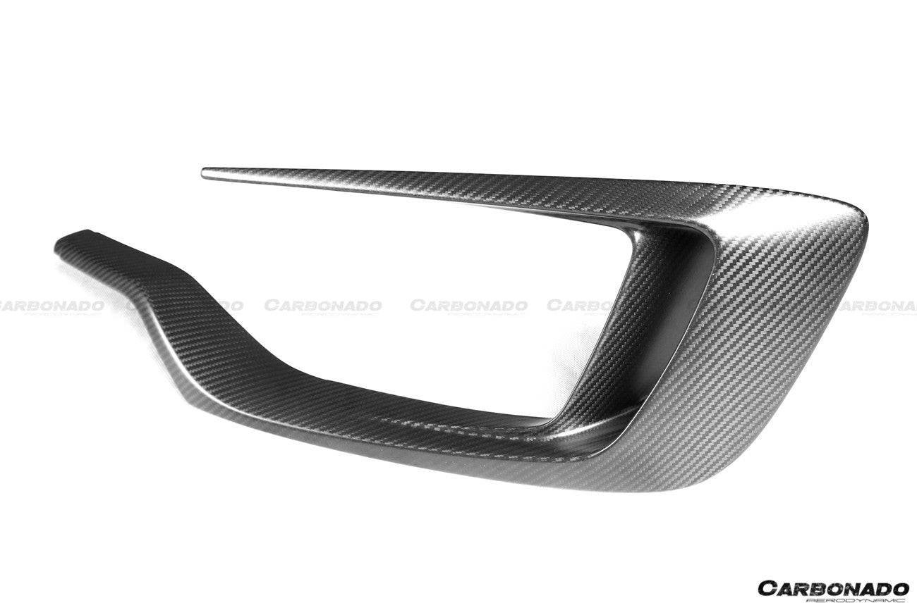 Molduras de ventilación para parachoques delantero estilo OD para Maserati Levante Modena GT Carbonado 2017-2023