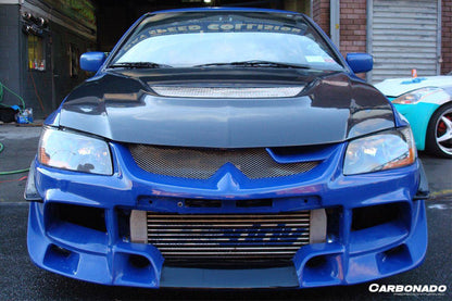 Carbonado OE Style Carbon Fiber Hood | 2003-2006 Mitsubishi Evo 7/8/9