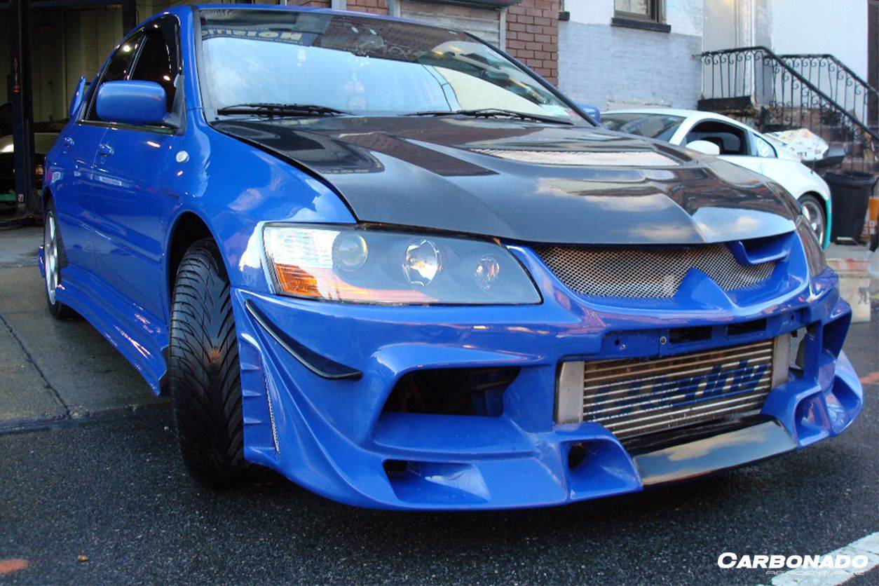 Carbonado OE Style Carbon Fiber Hood | 2003-2006 Mitsubishi Evo 7/8/9