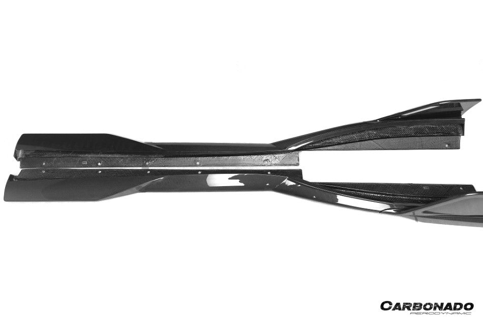 Carbonado MSY Style Autoclave Carbon Fiber Side Skirts | 2019-2024 Ferrari F8