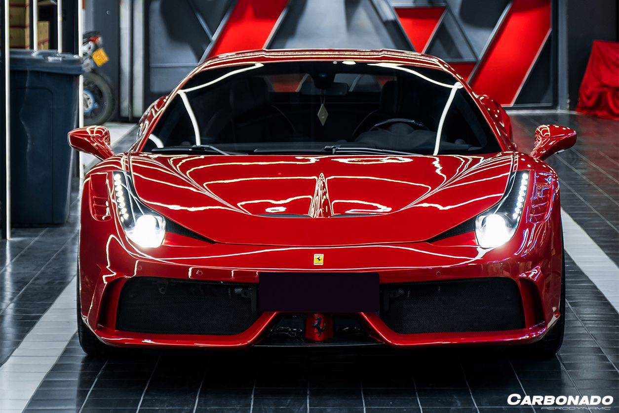 Carbonado 2010-2015 Ferrari 458 Coupe Spider speciale Style Front Bumper