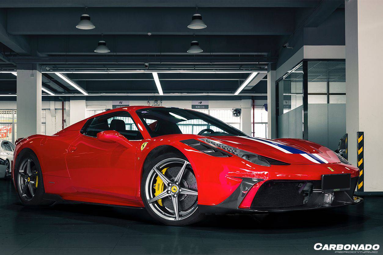 Carbonado 2010-2015 Ferrari 458 Coupe Spider speciale Style Front Bumper
