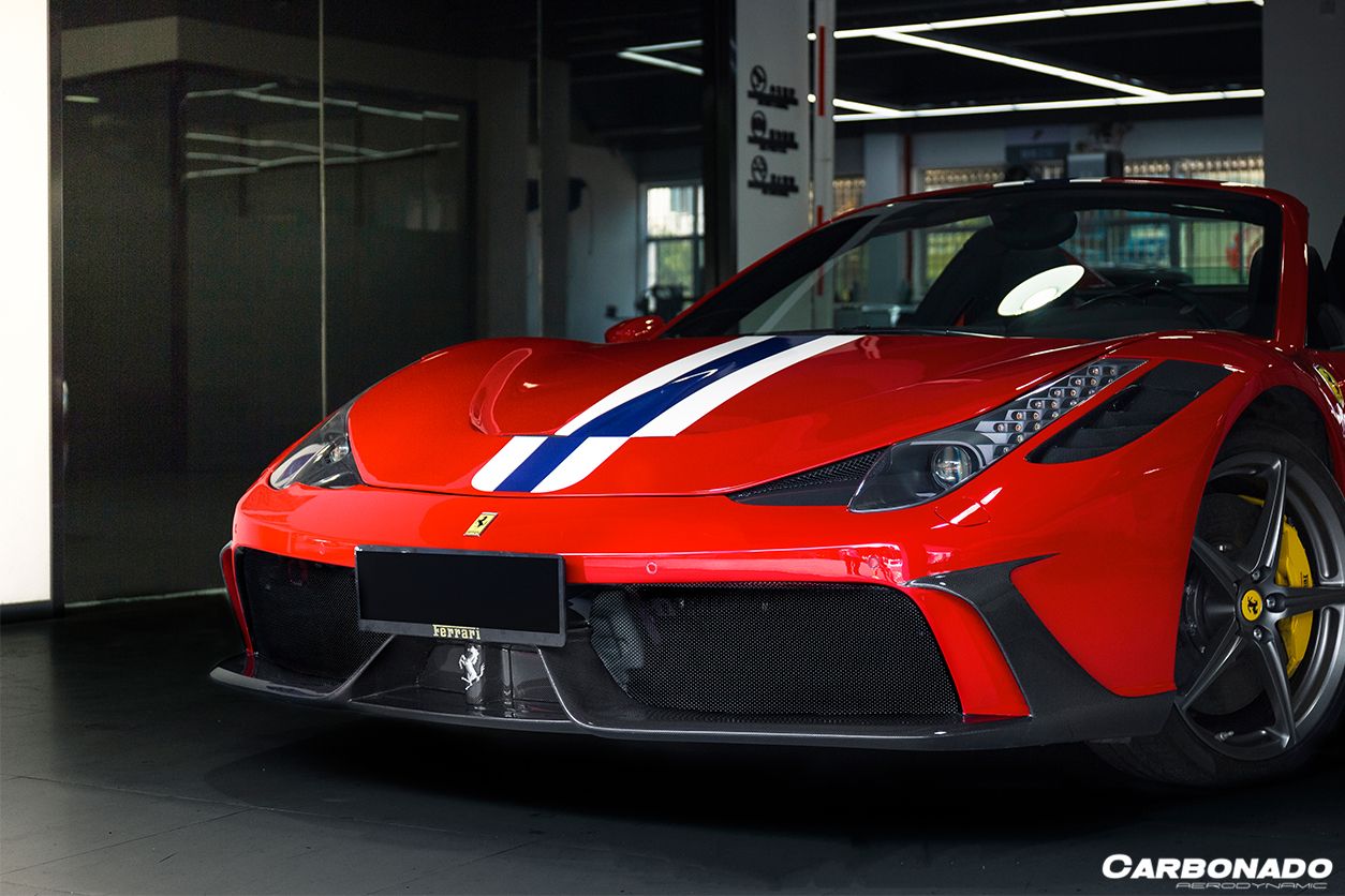 Carbonado 2010-2015 Ferrari 458 Coupe Spider speciale Style Front Bumper
