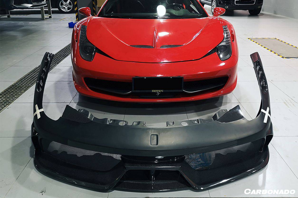 Carbonado 2010-2015 Ferrari 458 Coupe Spider speciale Style Front Bumper