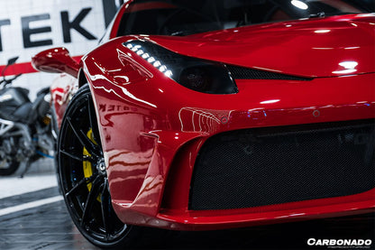 Carbonado 2010-2015 Ferrari 458 Coupe Spider speciale Style Front Bumper