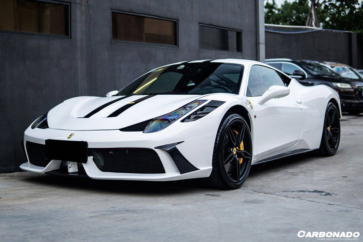 Carbonado 2010-2015 Ferrari 458 Coupe Spider speciale Style Front Bumper
