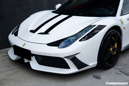 Carbonado 2010-2015 Ferrari 458 Coupe Spider speciale Style Front Bumper