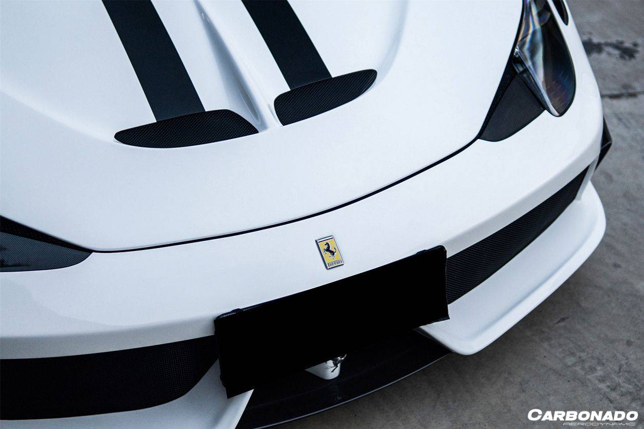 Carbonado 2010-2015 Ferrari 458 Coupe Spider speciale Style Front Bumper