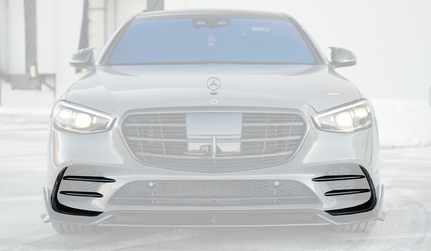 Carbonado 2021-UP Mercedes Benz S Class W223 4Matic Sedan MSY Style Front Bumper Vents