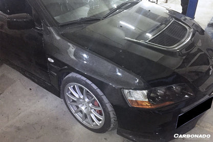 Carbonado D1 Style Carbon Fiber Fender | 2003-2006 Mitsubishi Evo 7/8/9