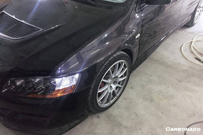 Carbonado D1 Style Carbon Fiber Fender | 2003-2006 Mitsubishi Evo 7/8/9