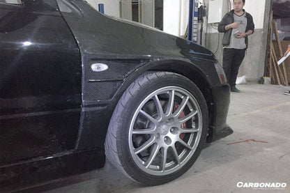 Carbonado D1 Style Carbon Fiber Fender | 2003-2006 Mitsubishi Evo 7/8/9