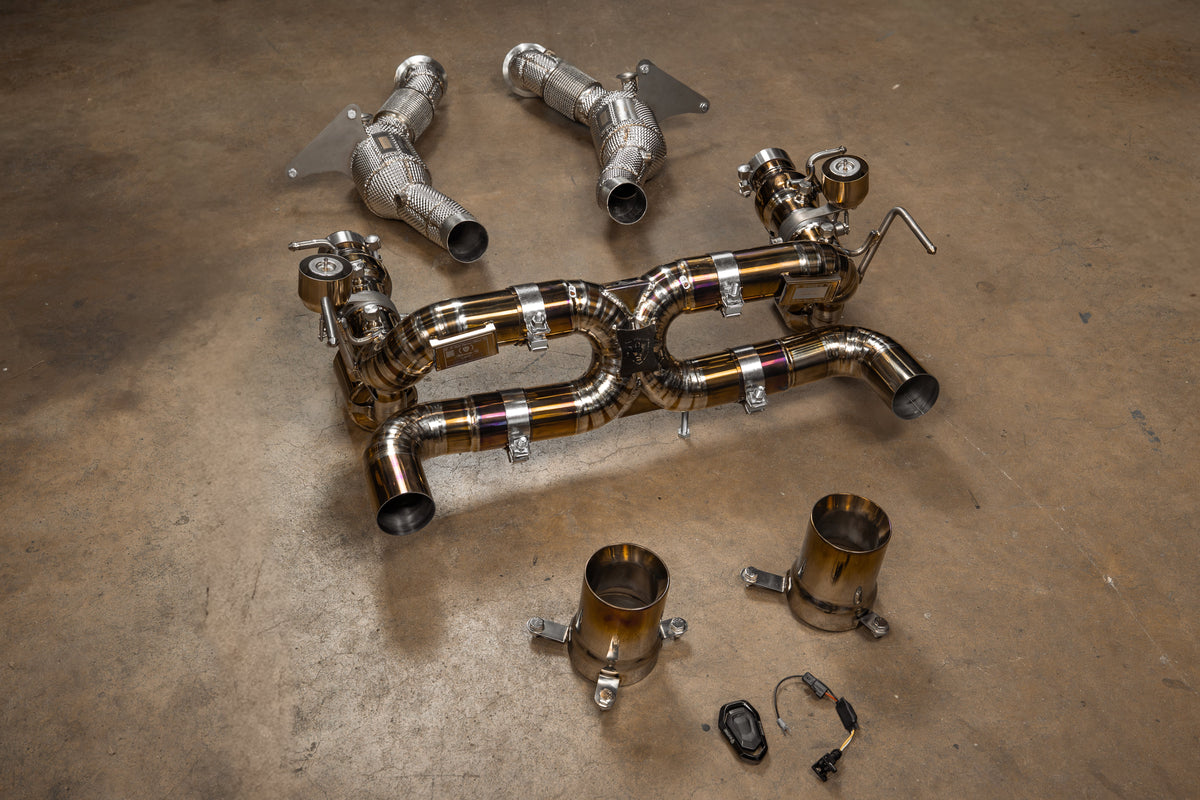 Valvetronic フェラーリ F8 Valved スポーツ エキゾーストシステム