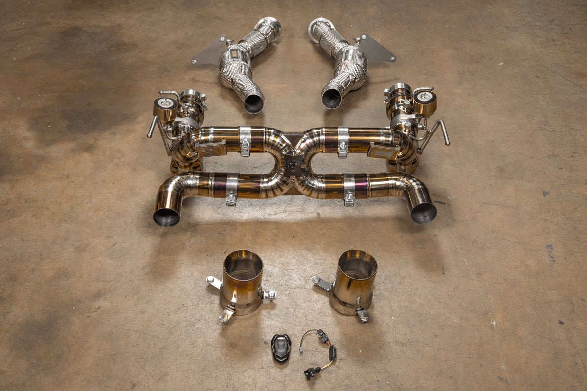 Valvetronic フェラーリ F8 Valved スポーツ エキゾーストシステム