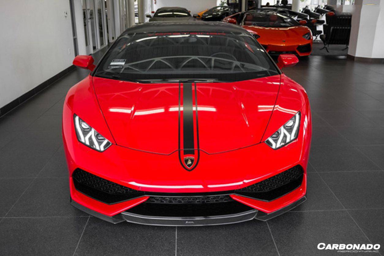 Borde delantero de fibra de carbono estilo Lamborghini Huracan LP610 VRS Carbonado 2015-2020
