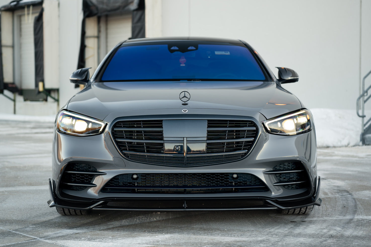 Carbonado 2021-UP Mercedes Benz S Class W223 4Matic Sedan MSY Style Front Lip