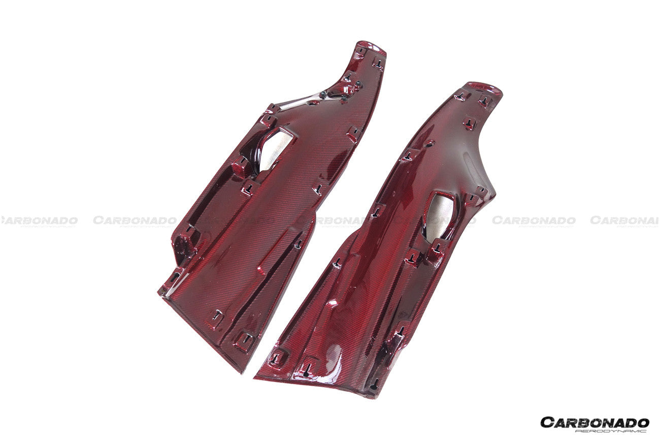 Carbonado 2015-2020 Ferrari 488 GTB Spider Carbon Fiber Door Panel Interior