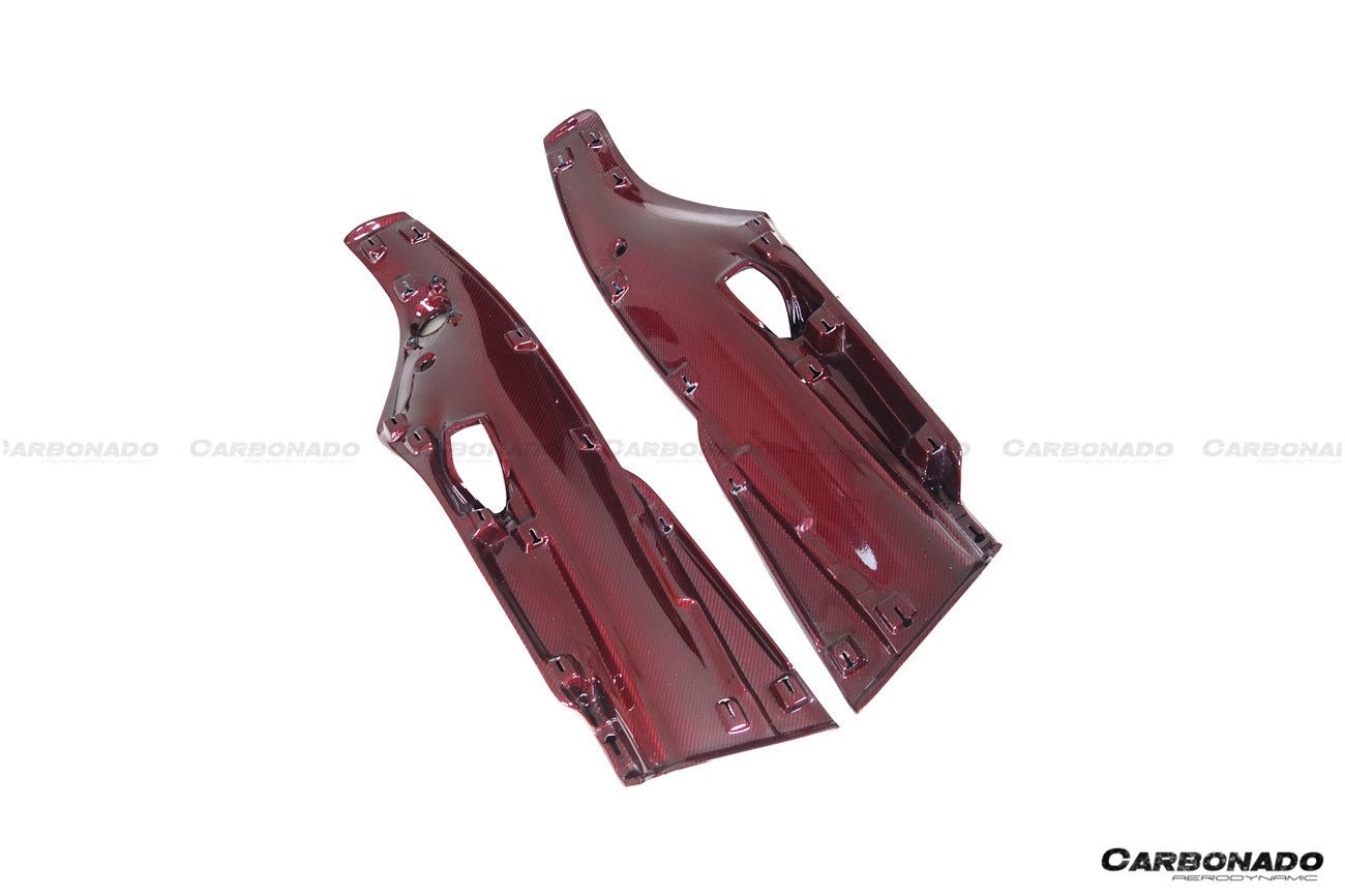 Carbonado 2015-2020 Ferrari 488 GTB Spider Carbon Fiber Door Panel Interior