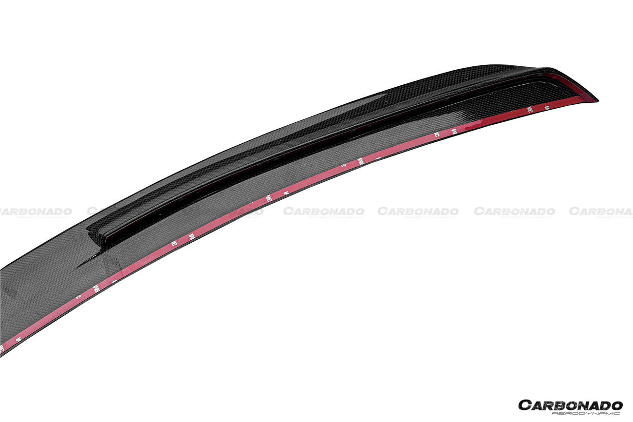 Alerón de maletero de fibra de carbono estilo Ferrari 488 Pista NV Carbonado 2018-2022