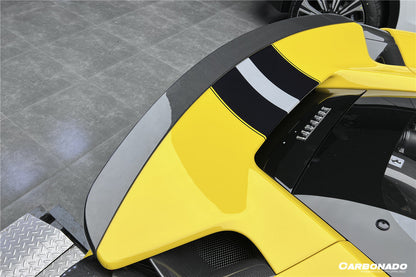 Alerón de maletero de fibra de carbono estilo Ferrari 488 Pista NV Carbonado 2018-2022