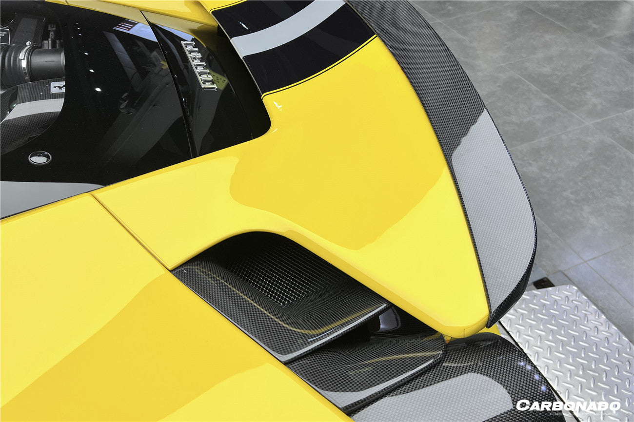Alerón de maletero de fibra de carbono estilo Ferrari 488 Pista NV Carbonado 2018-2022