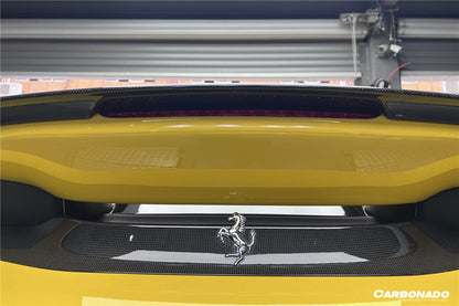Alerón de maletero de fibra de carbono estilo Ferrari 488 Pista NV Carbonado 2018-2022