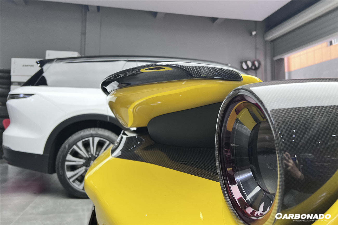 Alerón de maletero de fibra de carbono estilo Ferrari 488 Pista NV Carbonado 2018-2022