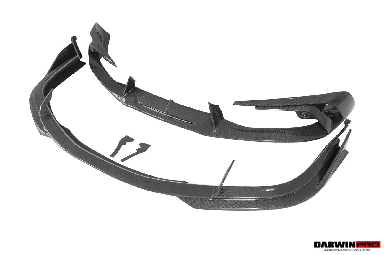 Divisor de parachoques delantero de fibra de carbono DarwinPRO 2022-2025 para Ferrari 296 GTB y GTS tipo F171 iMP