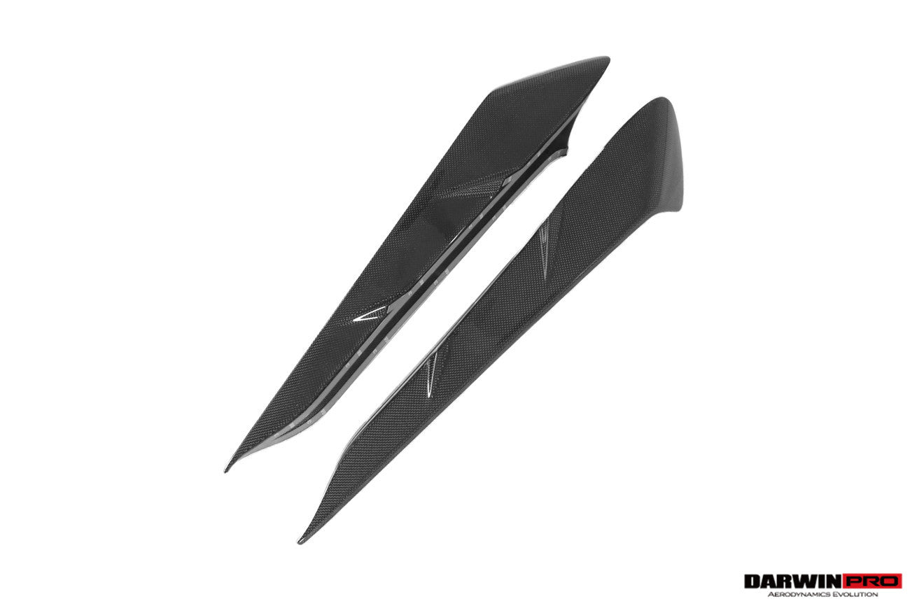 DarwinPRO 2022-2025 Ferrari 296 GTB & GTS Type F171 iMP Style Carbon Fiber Rear Bumper Trim