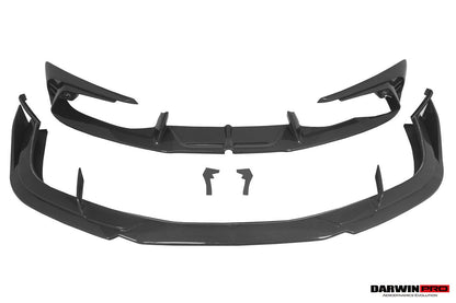 DarwinPRO 2022-2025 Ferrari 296 GTB & GTS Type F171 iMP Style Carbon Fiber Full Kit (For Surround View Camera System Bumper Only)
