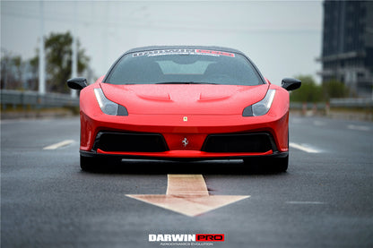 DarwinPRO BKSS Style Carbon Fiber Hood and Partial Carbon Fiber Front Bumper | 2010-2015 Ferrari 458 Coupe, Spider