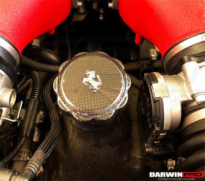 DarwinPRO 2010-2023 Ferrari (ALL MODELS) Autoclave Carbon Fiber Oil Cap cover