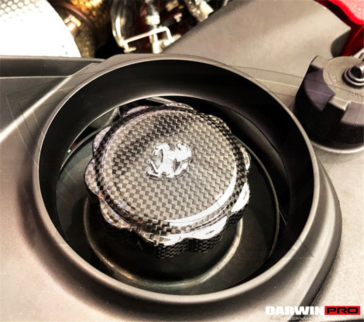 DarwinPRO 2010-2023 Ferrari (ALL MODELS) Autoclave Carbon Fiber Oil Cap cover
