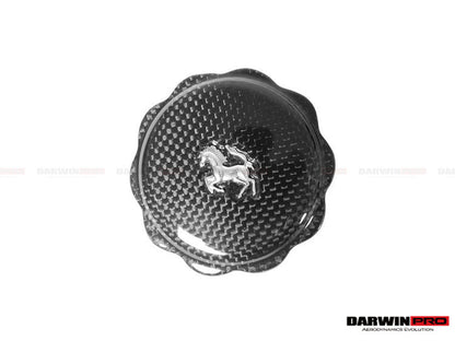 DarwinPRO 2010-2023 Ferrari (ALL MODELS) Autoclave Carbon Fiber Oil Cap cover